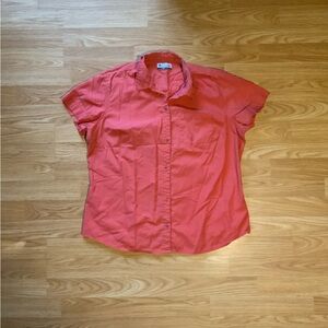 COLUMBIA Salmon Button Down Shirt - Size S/M